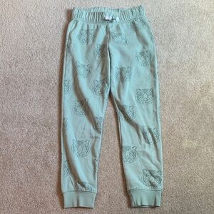 H&M Kids Mint Joggers with Tiger Print